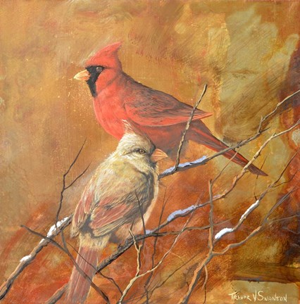 Framed Cardinals Print