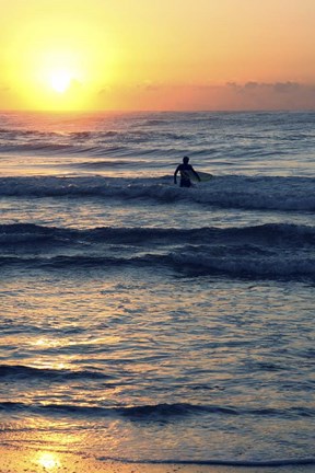Framed Surf In The Morning Print