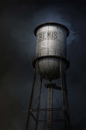 Framed Bemis Water Tower Print
