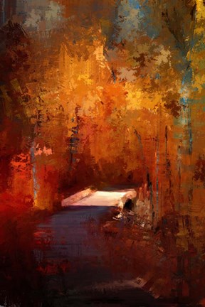 Framed Crossing Into Autumn Print