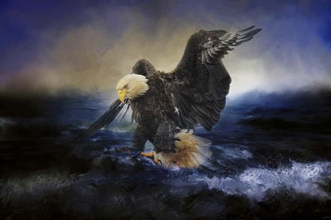 Framed Deep Sea Fishing Print