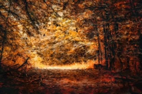 Framed Golden Journey Print