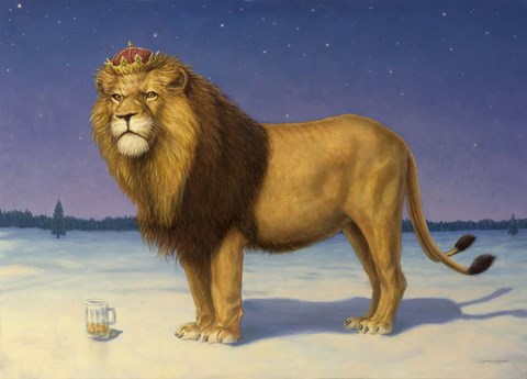 Framed King&#39;s Beer Print