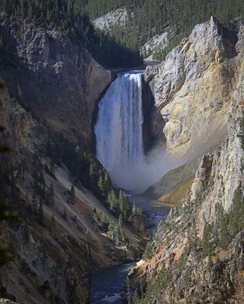 Framed Lower Falls Yellowstone Print