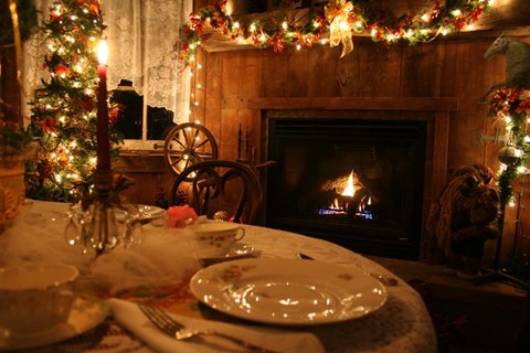 Framed Decor Fireside Table Print