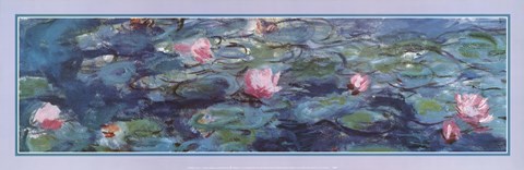 Framed Water Lilies (Detail) Print