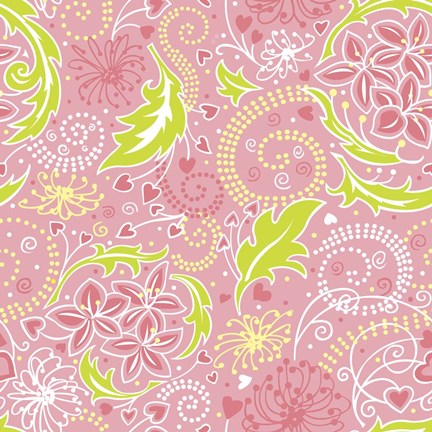 Framed Pretty &amp; Pink Print