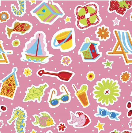 Framed Summer Fun II Print