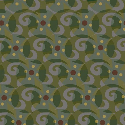 Framed Tribal Swirl II Print