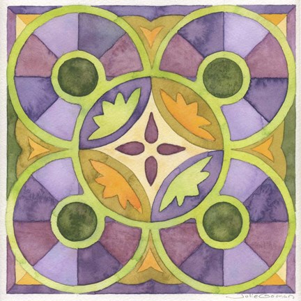 Framed Geometry &amp; Color 1 Print