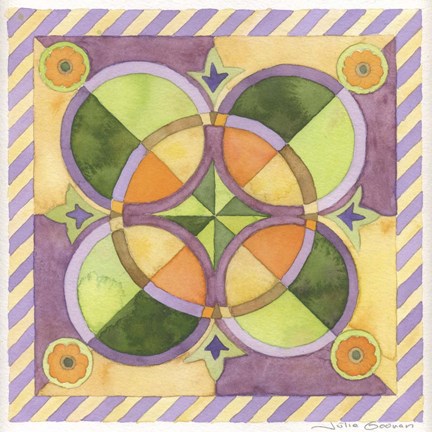 Framed Geometry &amp; Color 4 Print