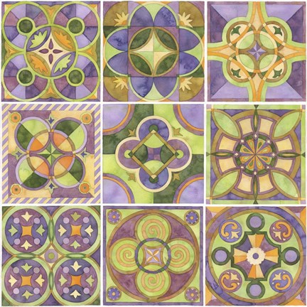 Framed Geometry &amp; Color Part 1 Print