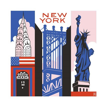 Framed New York Print Print