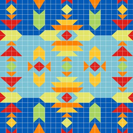 Framed Geometric Square Print