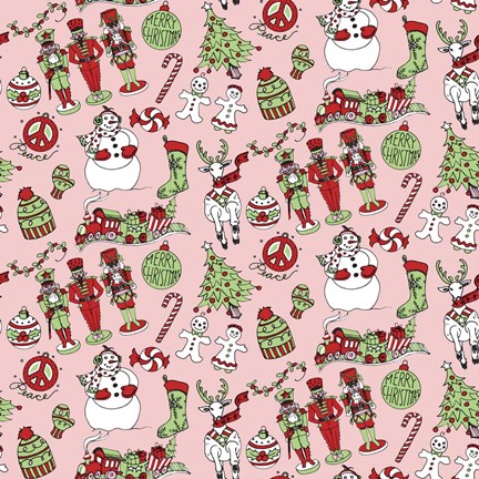 Framed Christmas Pattern 2 Merged Print