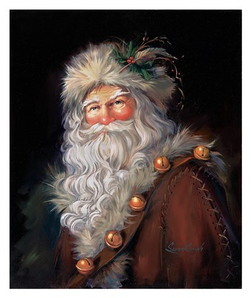 Framed Father Christmas Print