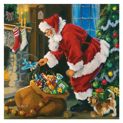 Framed Santa&#39;s Magic Print