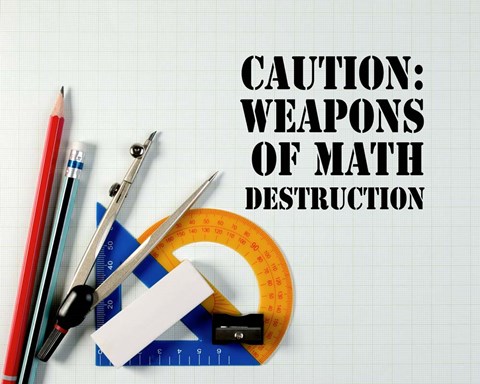 Framed Caution: Weapons of Math Destruction - Color Print
