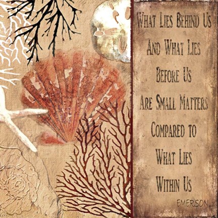 Framed Emerson quote Print