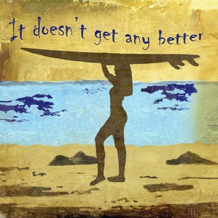 Framed Girl Surf Print