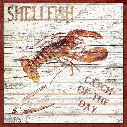 Framed Shellfish II Print