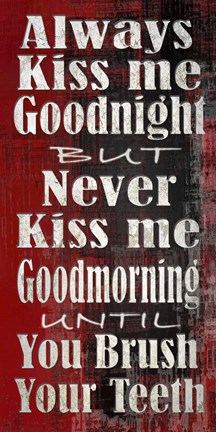 Framed Always and Never Print