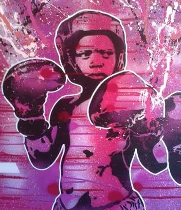 Framed Boxer Kid 1 Print