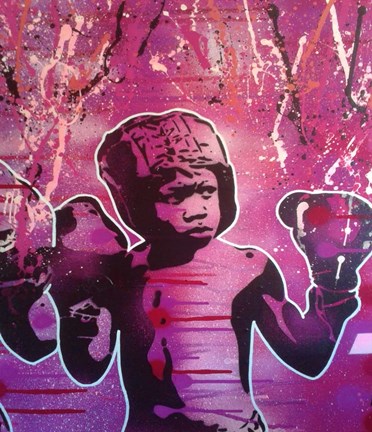 Framed Boxer Kid 2 Print