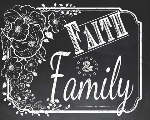 Framed Chalk Board 4 Print