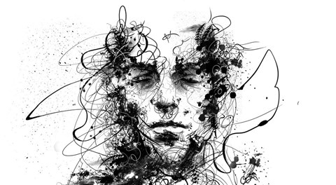 Framed Inkface Print