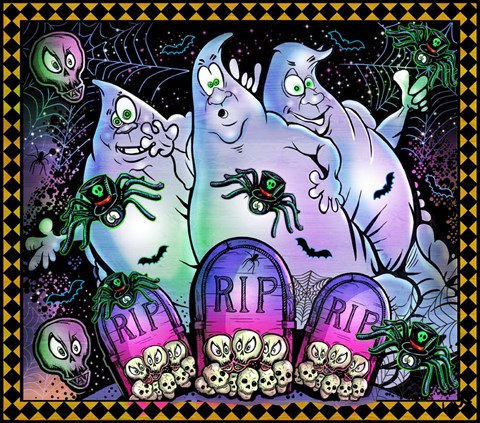 Framed Three Ghosts Print