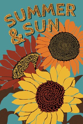 Framed Summer and Sun Print