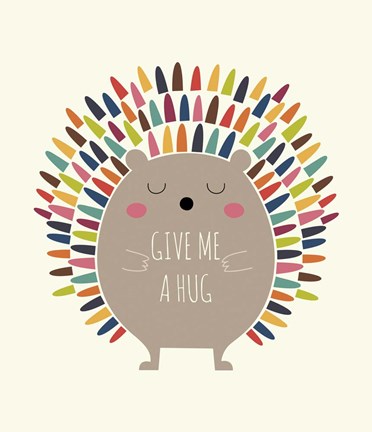 Framed Give Me A Hug Print