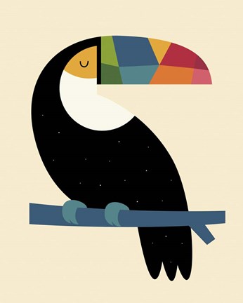 Framed Rainbow Toucan Print