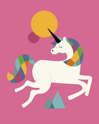 Framed To Be A Unicorn Print