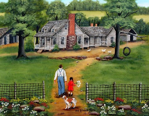 Framed Going to Grandpa's Print