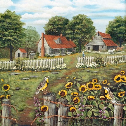 Framed Summer&#39;s Song Print