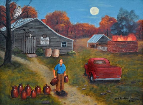 Framed Burning Pottery Print