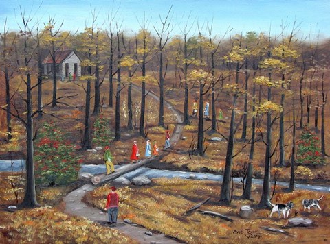 Framed Hog Hill School Print