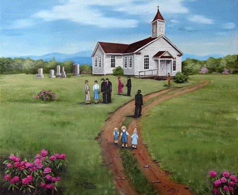 Framed Church Unknown Print