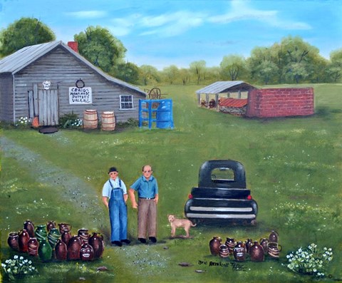 Framed Craig's Pottery Shop Print