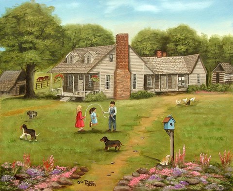 Framed Grandpa's House Print