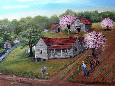 Framed Mosteller Homeplace Print