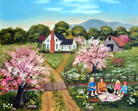 Framed Tea Party Print