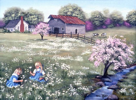 Framed Idylls of Summer Print