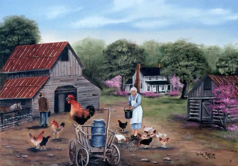 Framed Old Red Print