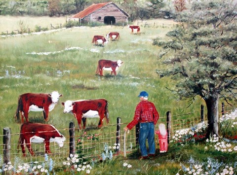 Framed Grandpa Martin Print