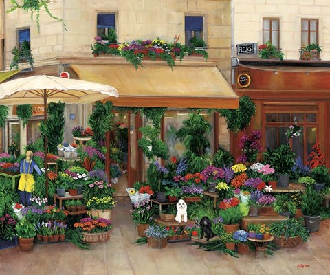 Framed Best Friends Flower Market Print