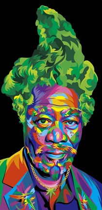 Framed Morgan Freeman Print
