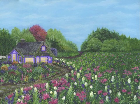 Framed Royal Cottage &amp; Garden Print